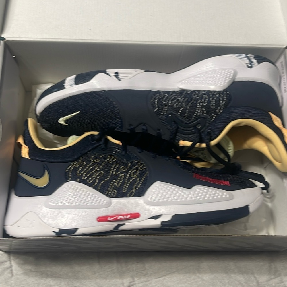 Size 11 Paul George 5’s custom designed